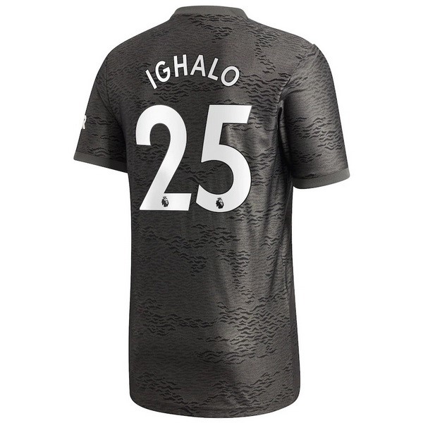 Camiseta Manchester United NO.25 Ighalo 2ª 2020-2021 Negro
